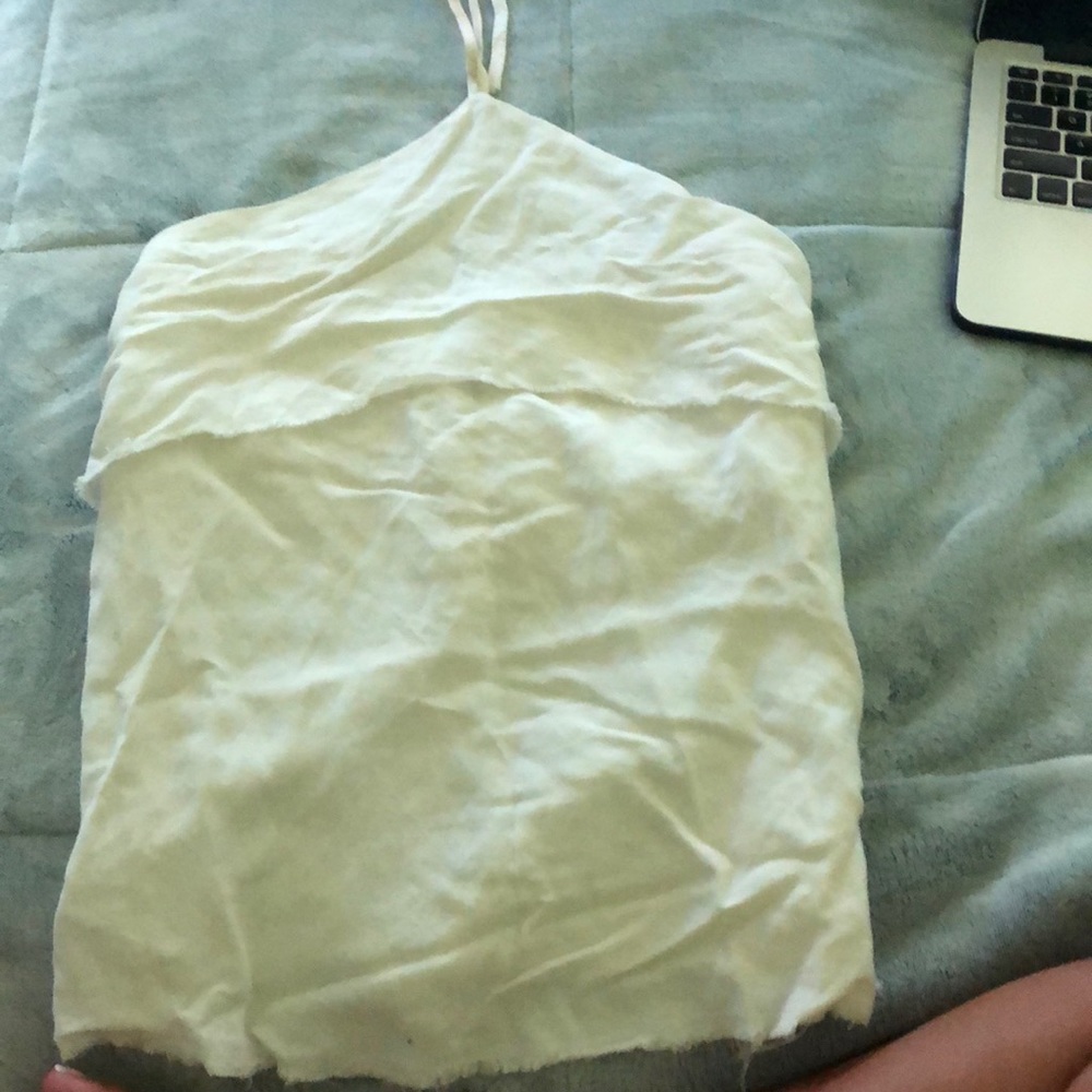 White halter top